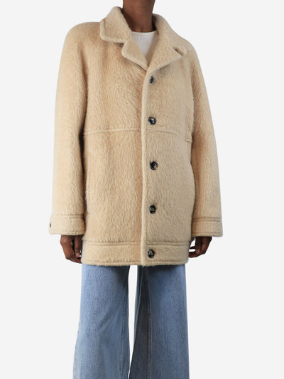 Neutral camel-hair jacket - size UK 6 Coats & Jackets Celine 