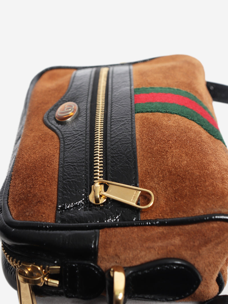 Brown suede Ophidia mini shoulder bag Shoulder bags Gucci 