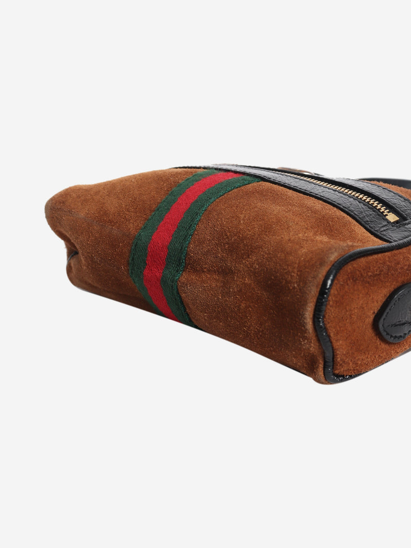 Brown suede Ophidia mini shoulder bag Shoulder bags Gucci 
