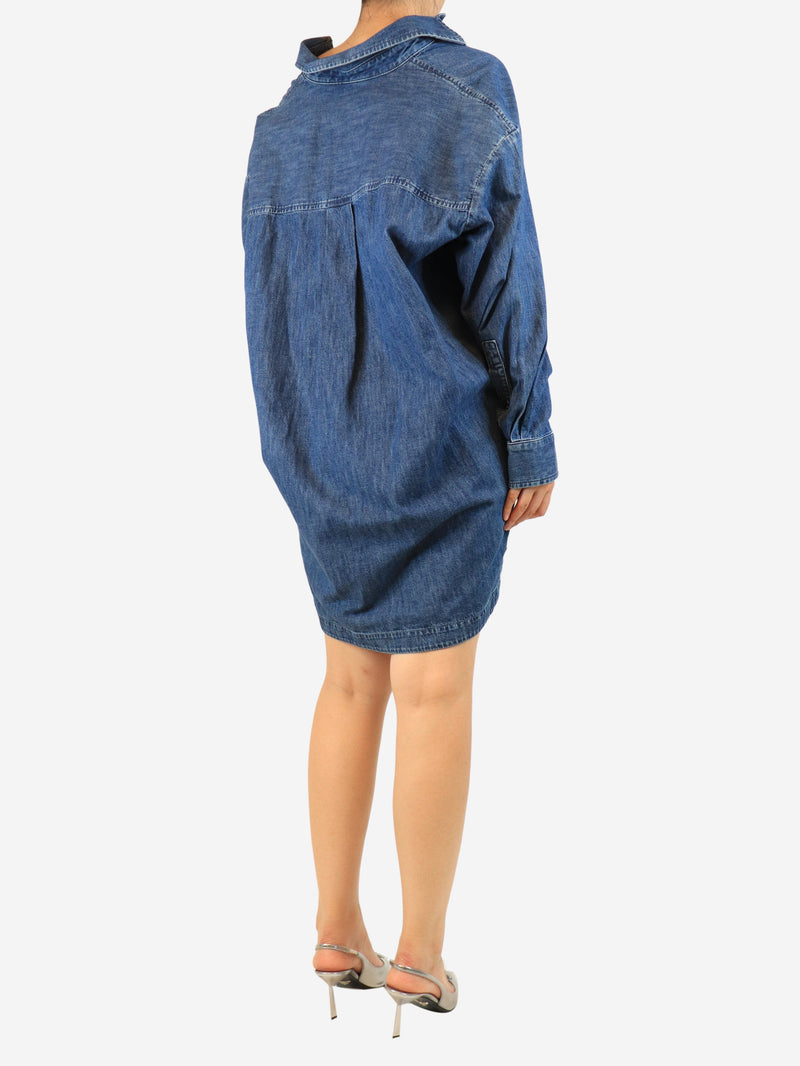 Blue denim mini dress - size UK 8 Denim Valentino 