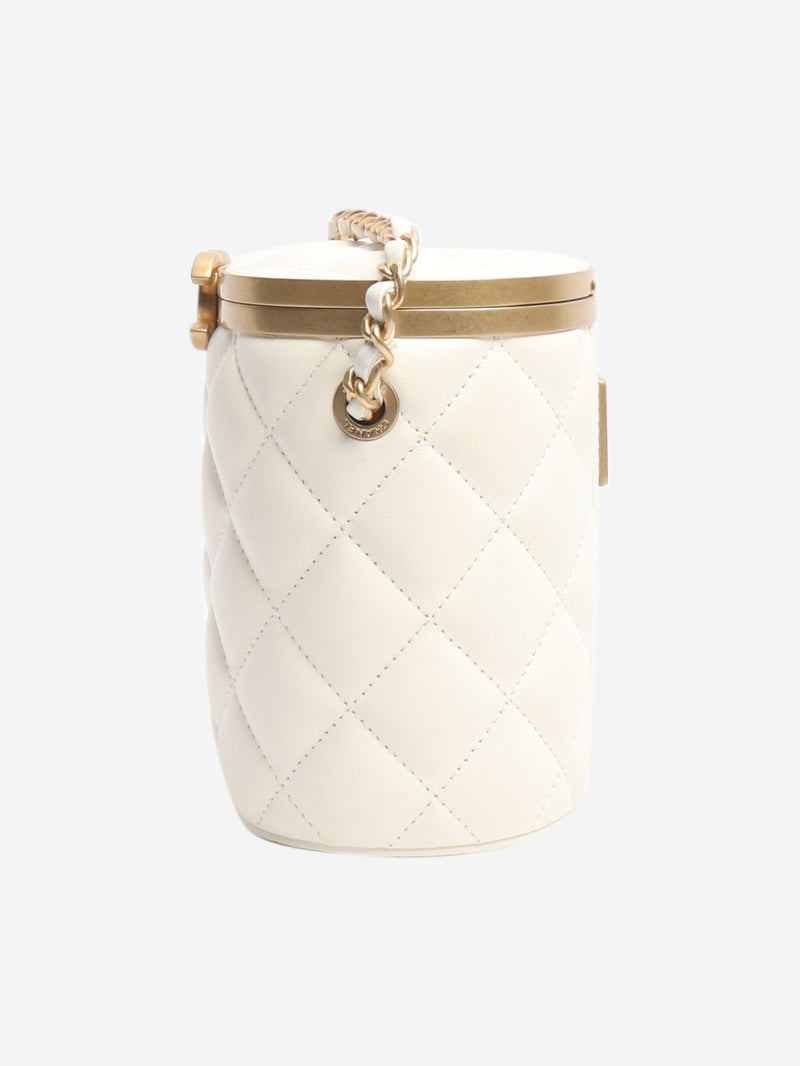 Cream quilted Crown Box crossbody bag Cross-body bags Chanel 
