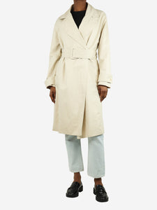 Joseph Neutral trench coat with belt - size UK 6