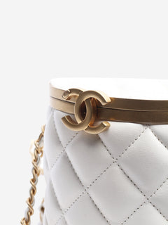 Cream quilted Crown Box crossbody bag Cross-body bags Chanel 