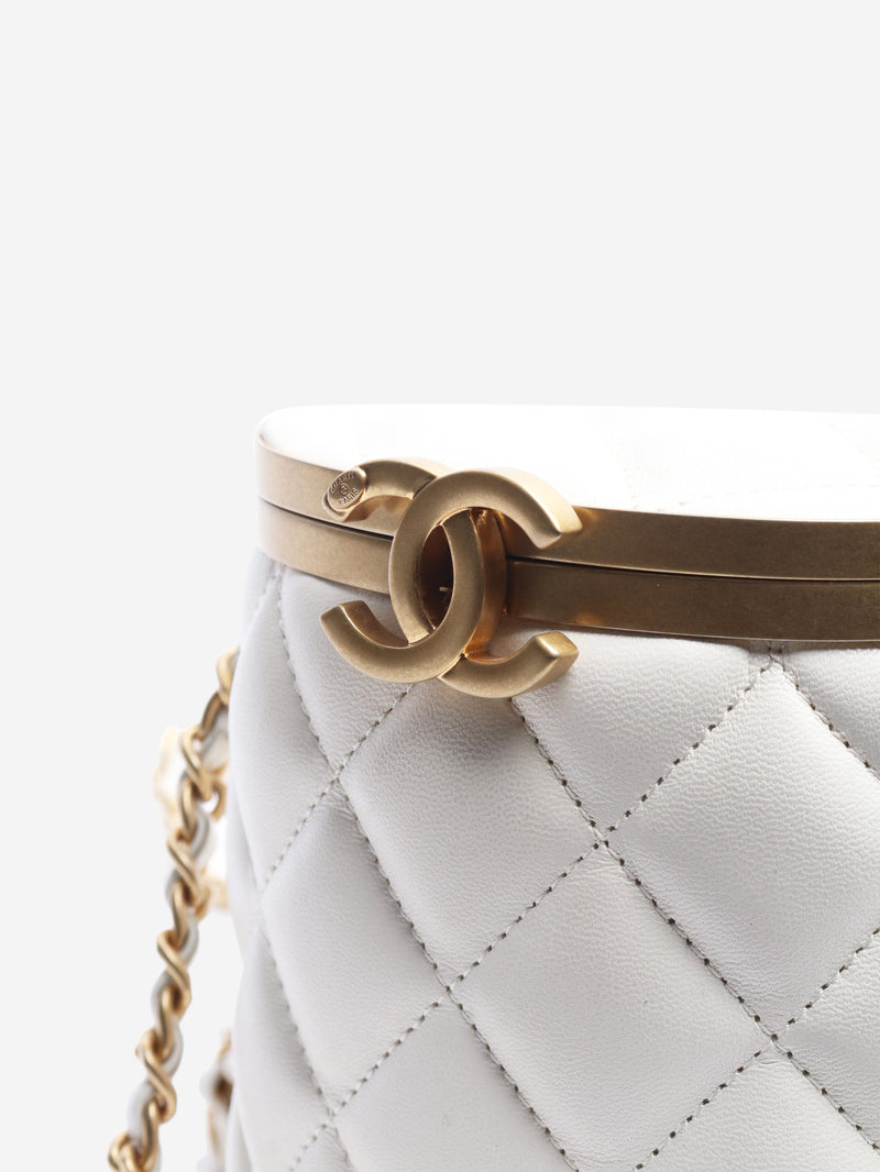 Cream quilted Crown Box crossbody bag Cross-body bags Chanel 