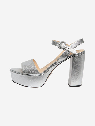 Silver metallic platform heels - size EU 39 (UK 6) Heels Prada 