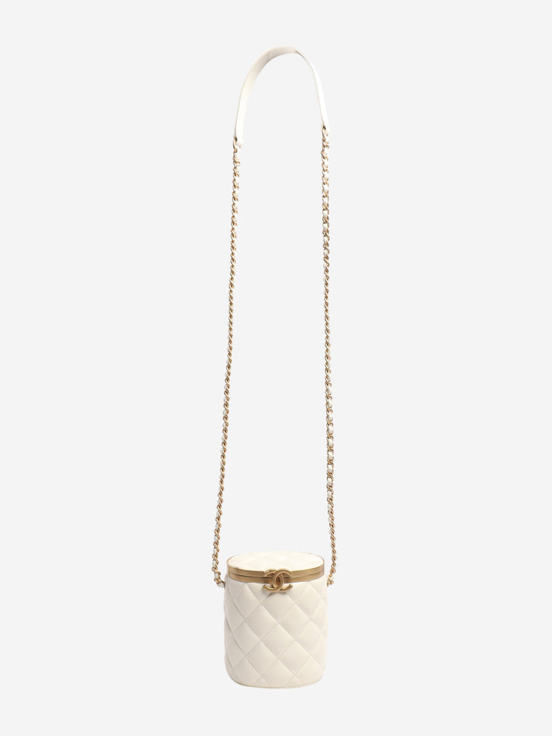Cream quilted Crown Box crossbody bag Cross-body bags Chanel 