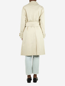 Joseph Neutral trench coat with belt - size UK 6