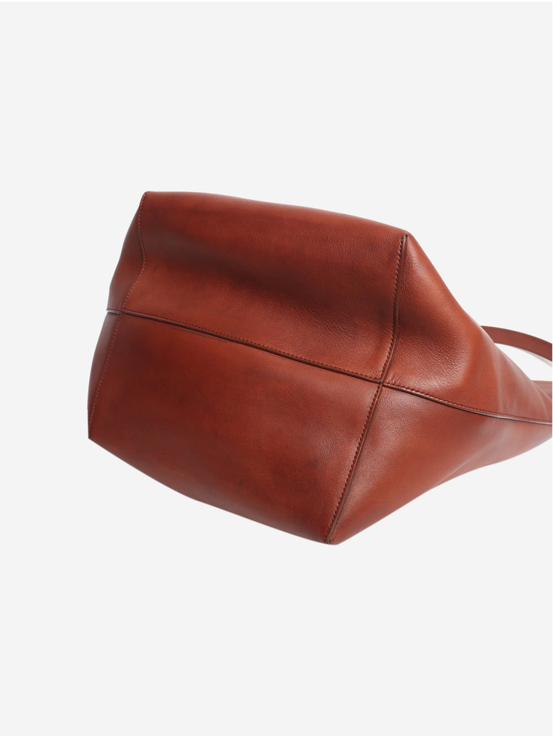 Brown leather shoulder bag Tote Bags The Row 