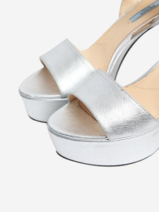 Prada Silver metallic platform heels - size EU 39 (UK 6)