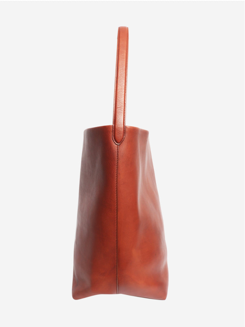 Brown leather shoulder bag Tote Bags The Row 