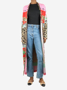 Hayley Menzies Multicolour printed longline cardigan - size XS