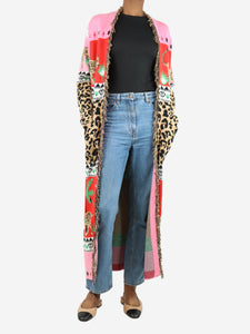 Hayley Menzies Multicolour printed longline cardigan - size XS