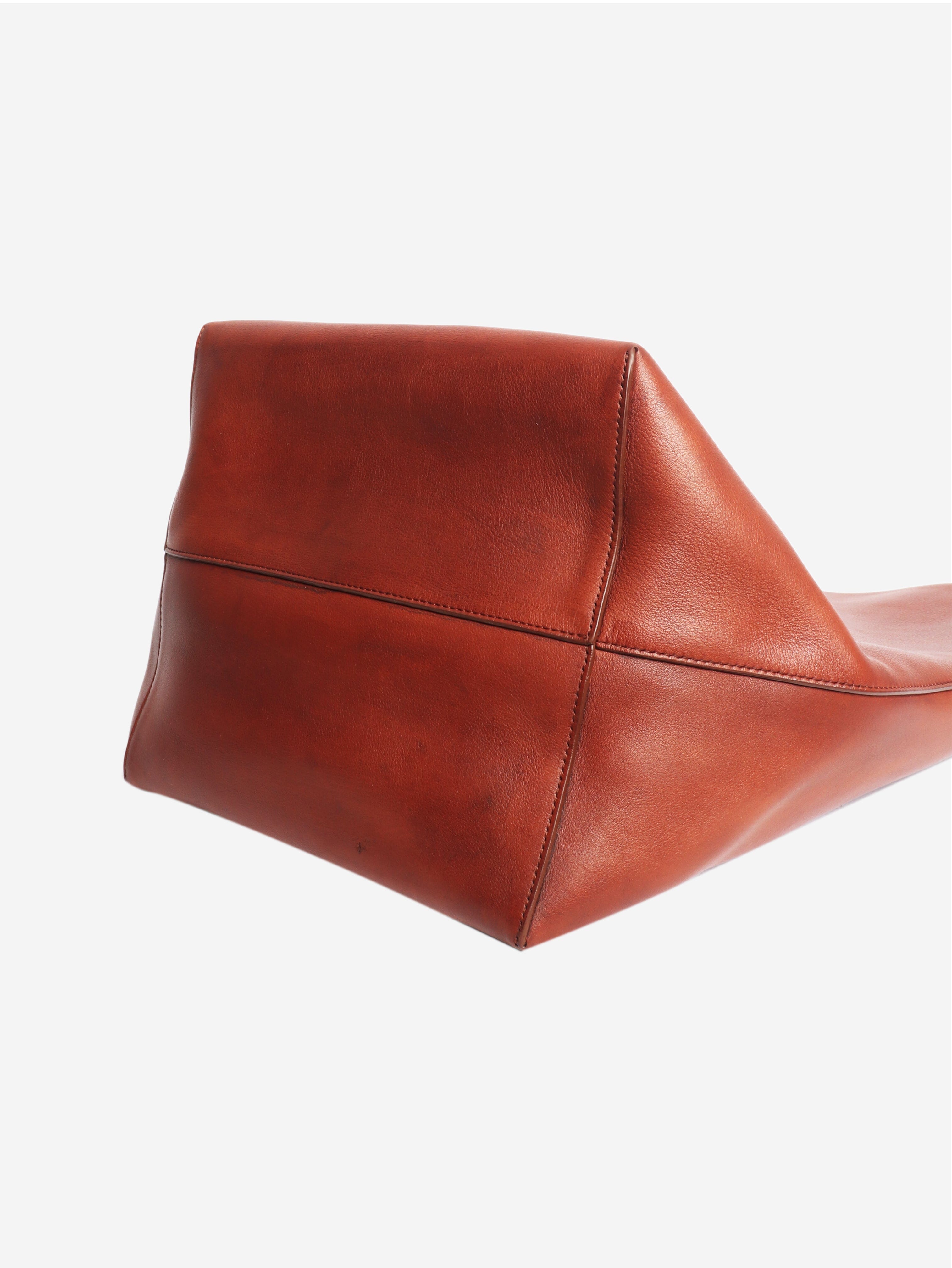 Brown leather shoulder bag Tote Bags The Row 