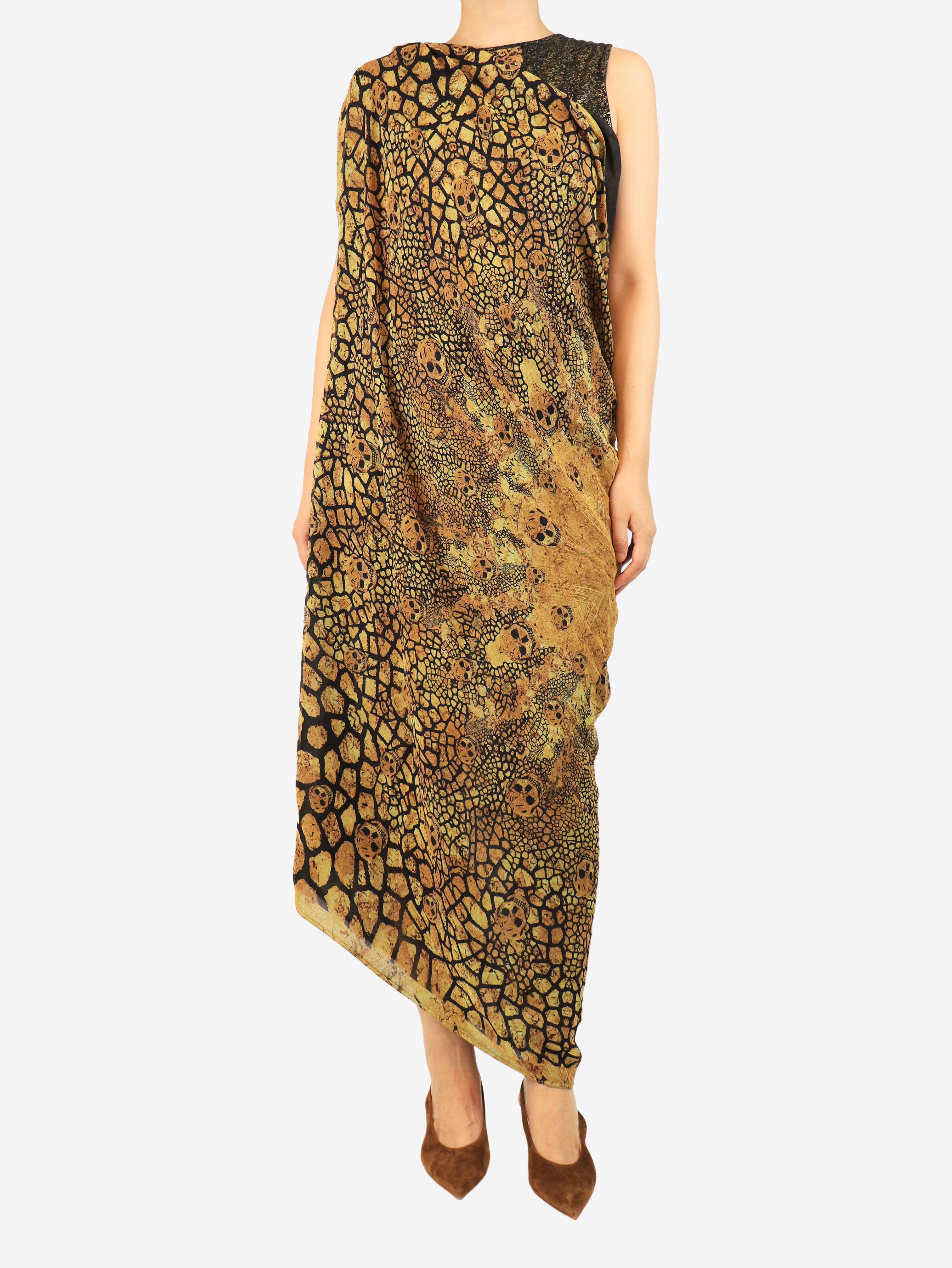 Gold skull dress - size OS