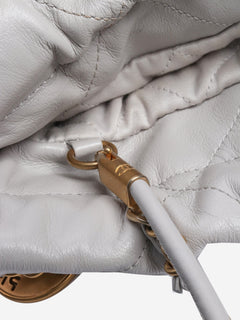 Pale grey 22 shiny calfskin quilted bag Cross-body bags Chanel 