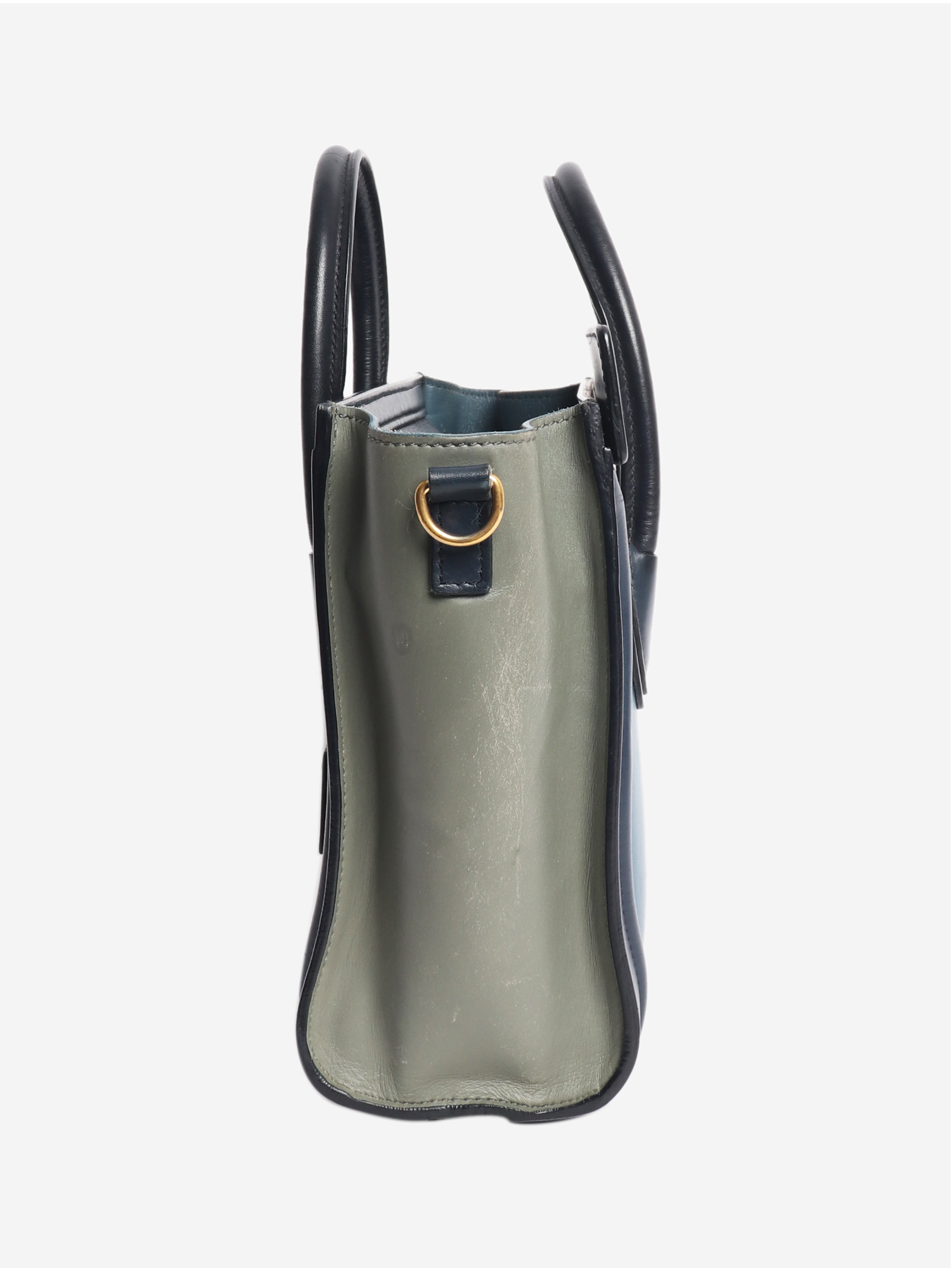 Blue tri-colour Nano Luggage tote