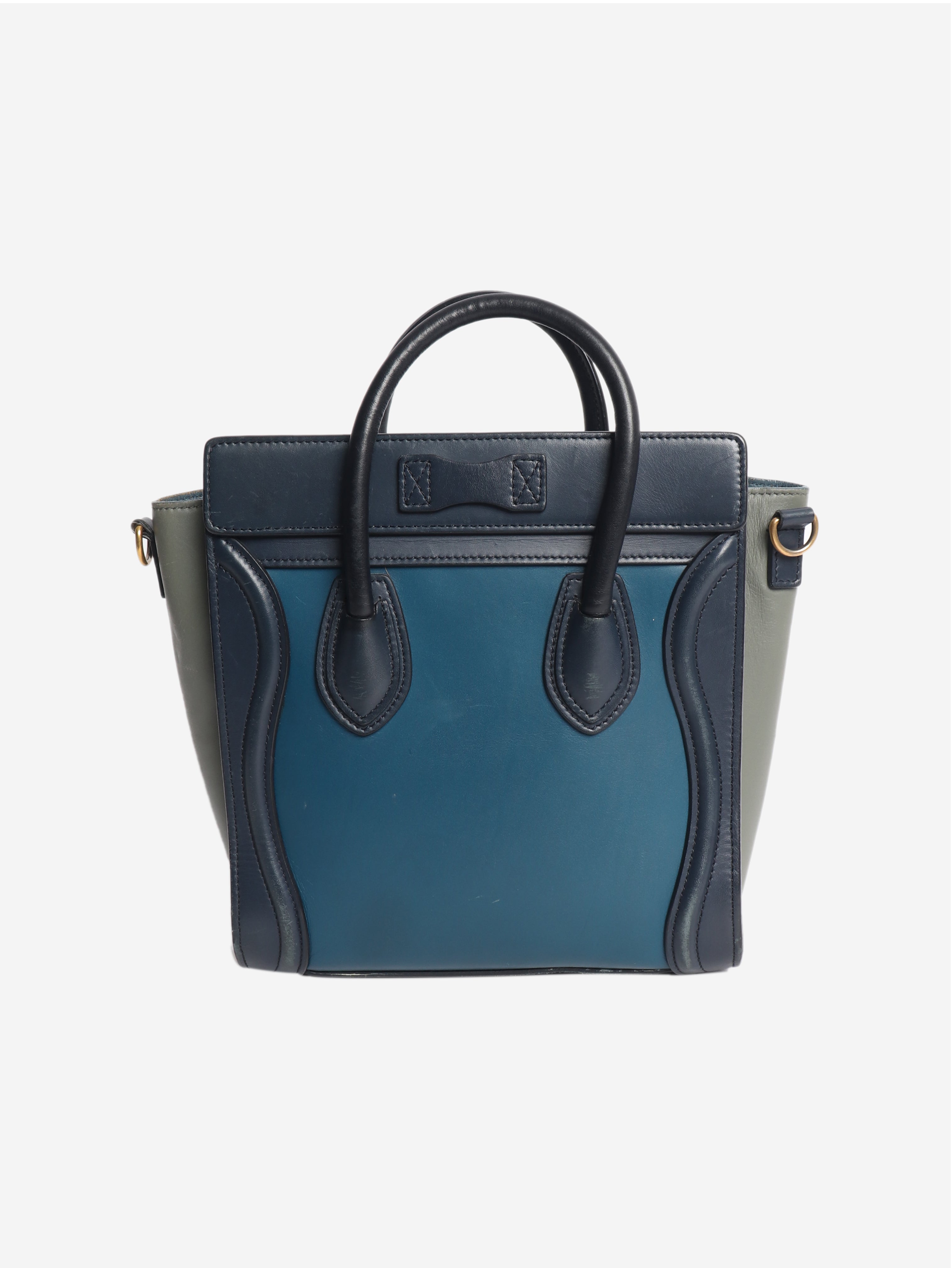Blue tri-colour Nano Luggage tote