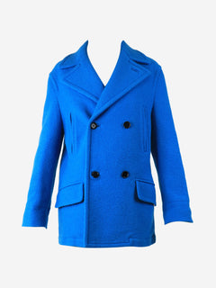 Blue double-breasted wool peacoat - size UK 6 Coats & Jackets Marni 