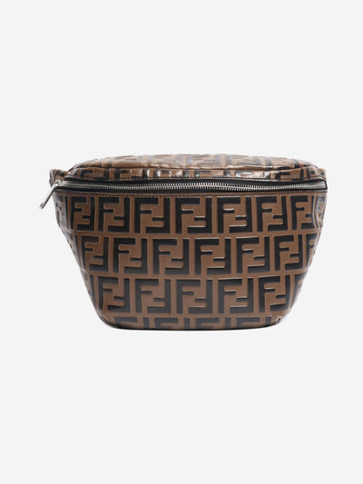 Fendi Green Rubberized Zucca FF bumbag Cross-body bags Fendi 