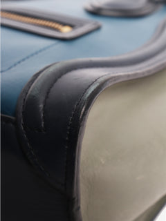 Blue tri-colour Nano Luggage tote