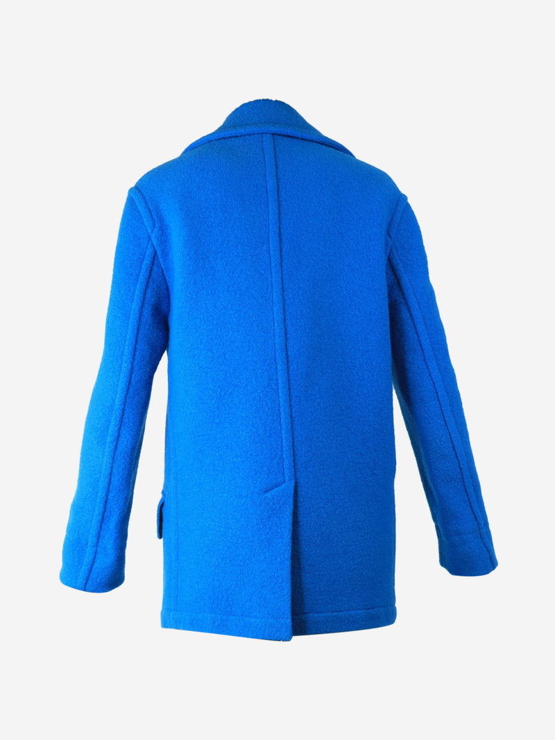 Blue double-breasted wool peacoat - size UK 6 Coats & Jackets Marni 