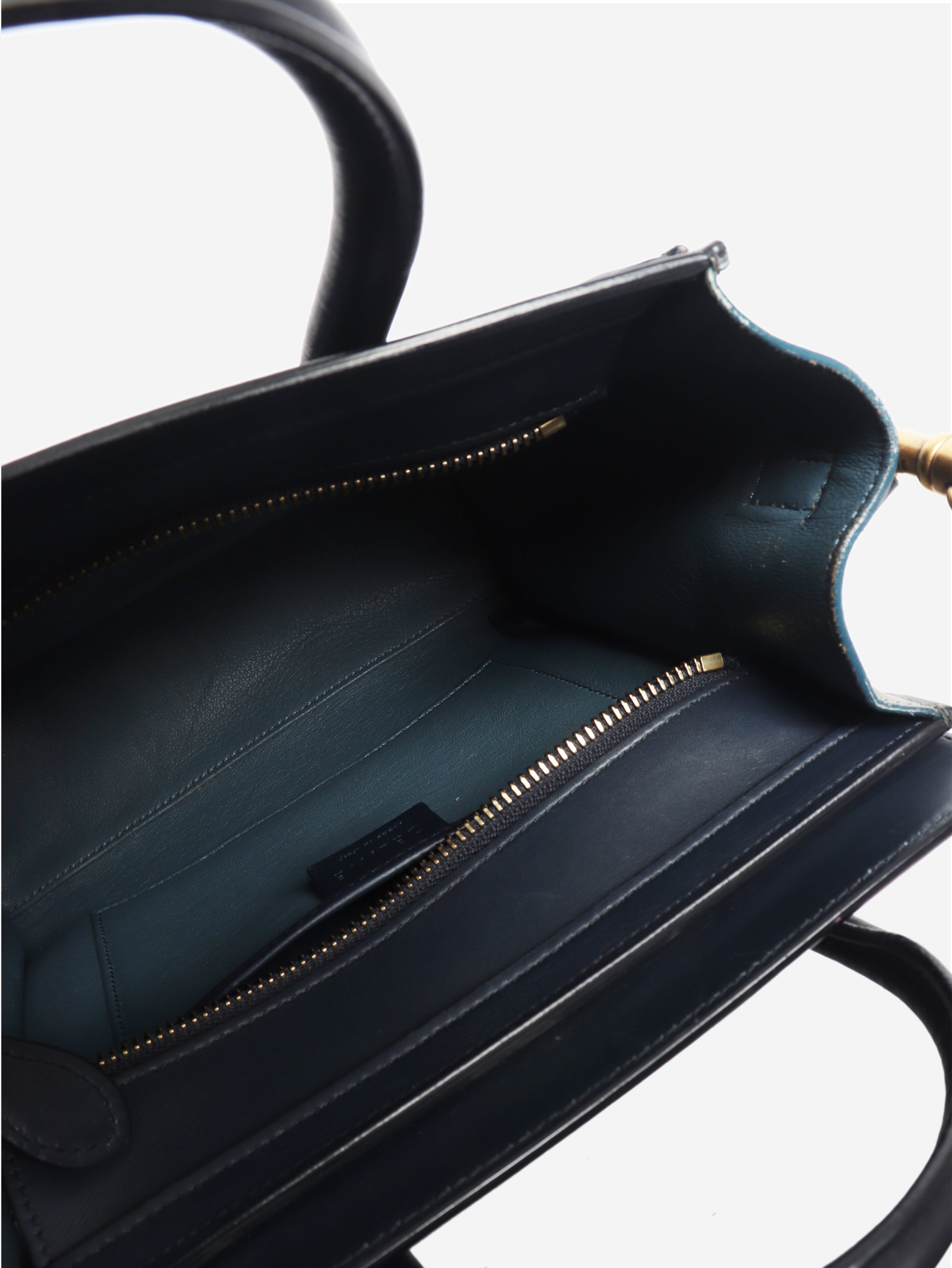 Blue tri-colour Nano Luggage tote
