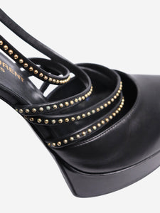 Saint Laurent Black studded platform heels - size EU 37.5