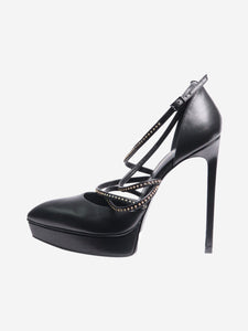 Saint Laurent Black studded platform heels - size EU 37.5