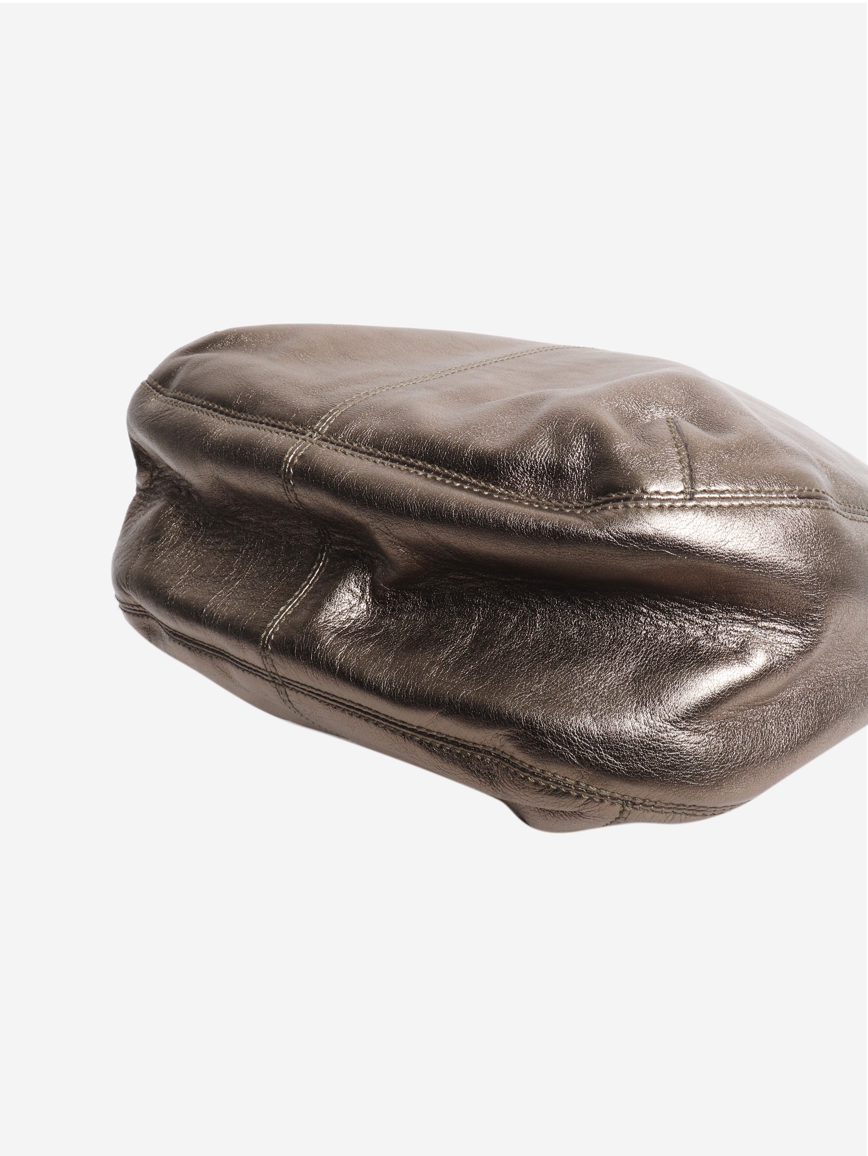 Brown Signature leather shoulder bag