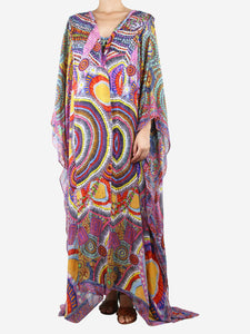 Camilla Multi embellished hooded robe - size S