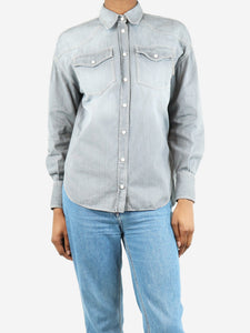 Brunello Cucinelli Grey denim pocket shirt - size XS