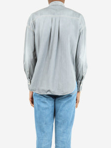 Brunello Cucinelli Grey denim pocket shirt - size XS