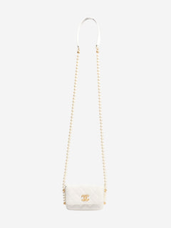 White diamond quilted caviar 2021 faux pearl mini crossbody bag Wallets, Purses & Small Leather Goods Chanel 