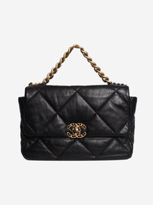 Black 19 lambskin quilted chain shoulder bag Shoulder bags Chanel 