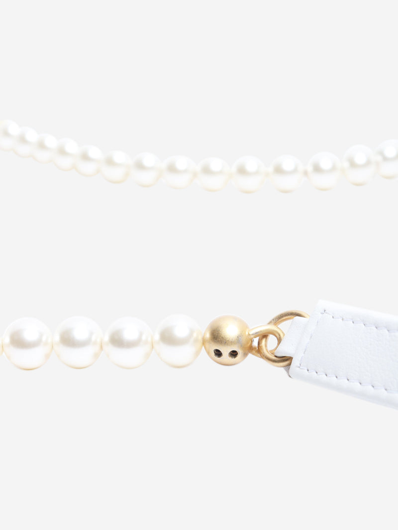 White diamond quilted caviar 2021 faux pearl mini crossbody bag Wallets, Purses & Small Leather Goods Chanel 