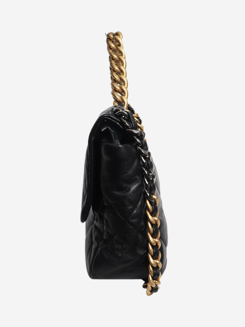 Black 19 lambskin quilted chain shoulder bag Shoulder bags Chanel 