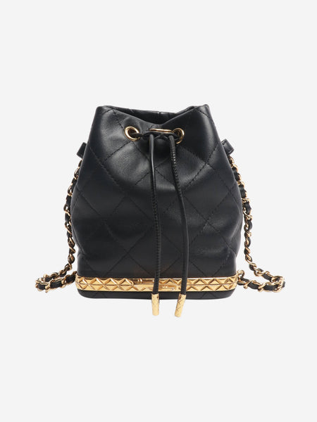 Black 2022 mini drawstring bucket bag product image
