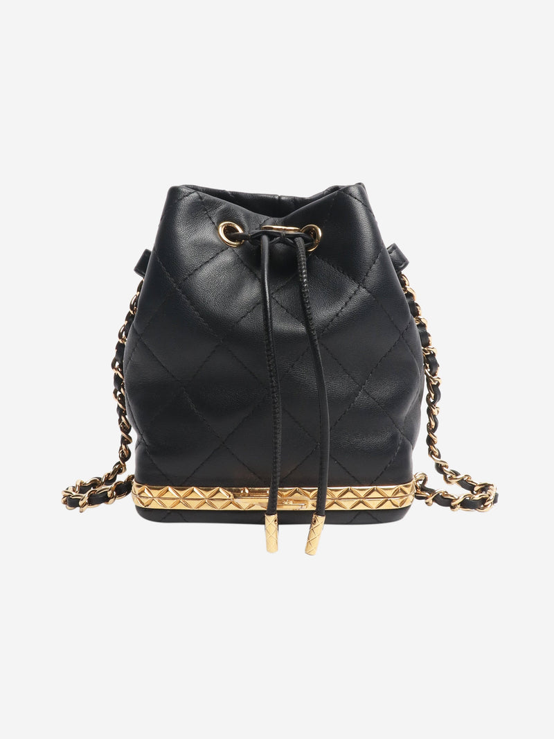 Black 2022 mini drawstring bucket bag Cross-body bags Chanel 