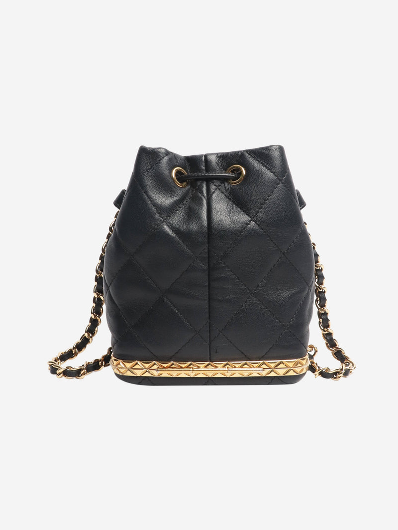 Black 2022 mini drawstring bucket bag Cross-body bags Chanel 