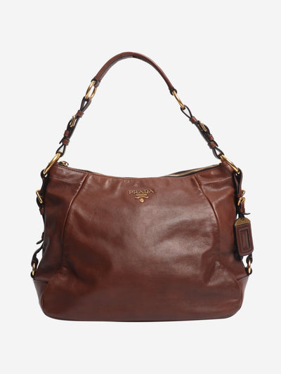 Brown leather shoulder bag Shoulder bags Prada 