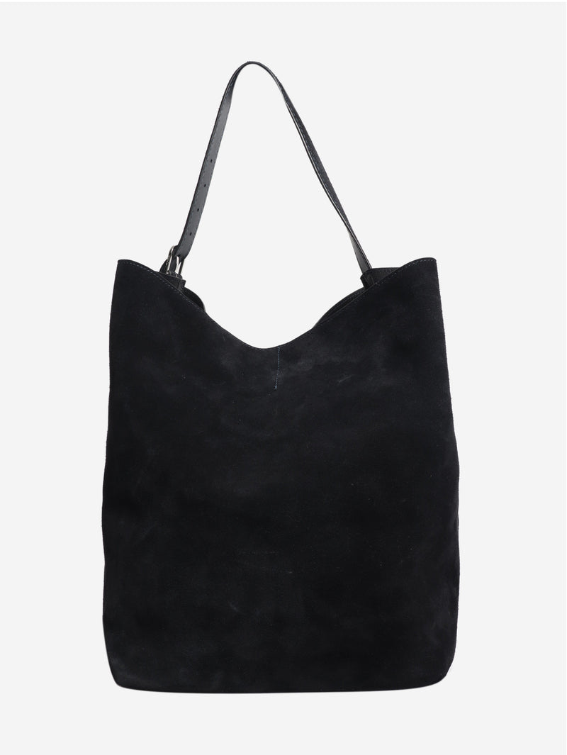 Navy suede shoulder bag Shoulder bags Toteme 