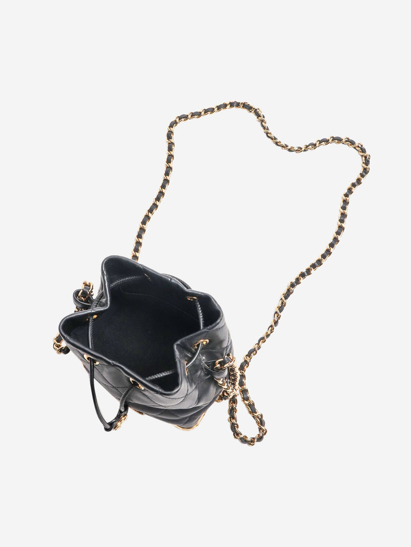 Black 2022 mini drawstring bucket bag Cross-body bags Chanel 