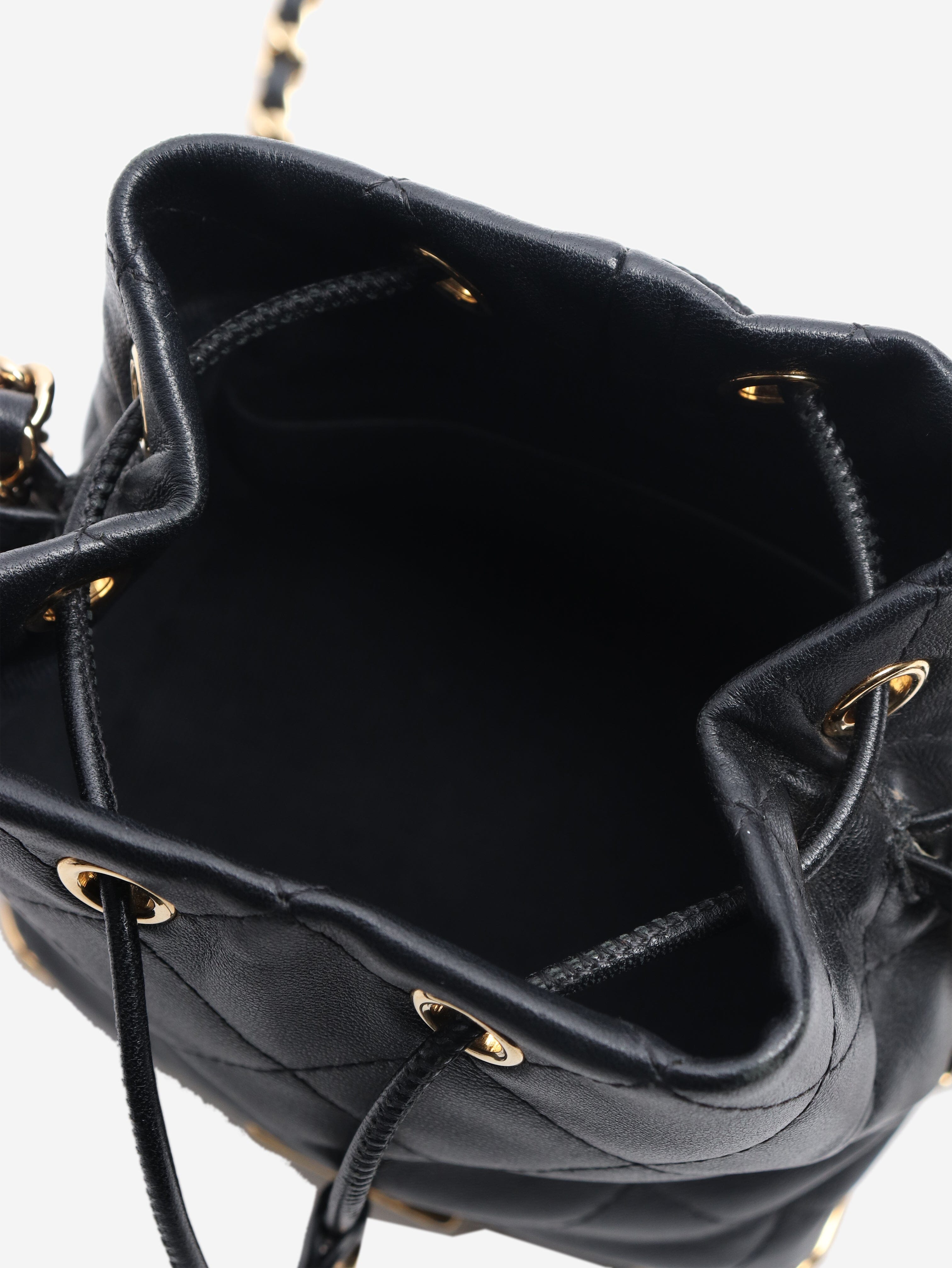 Black 2022 mini drawstring bucket bag Cross-body bags Chanel 