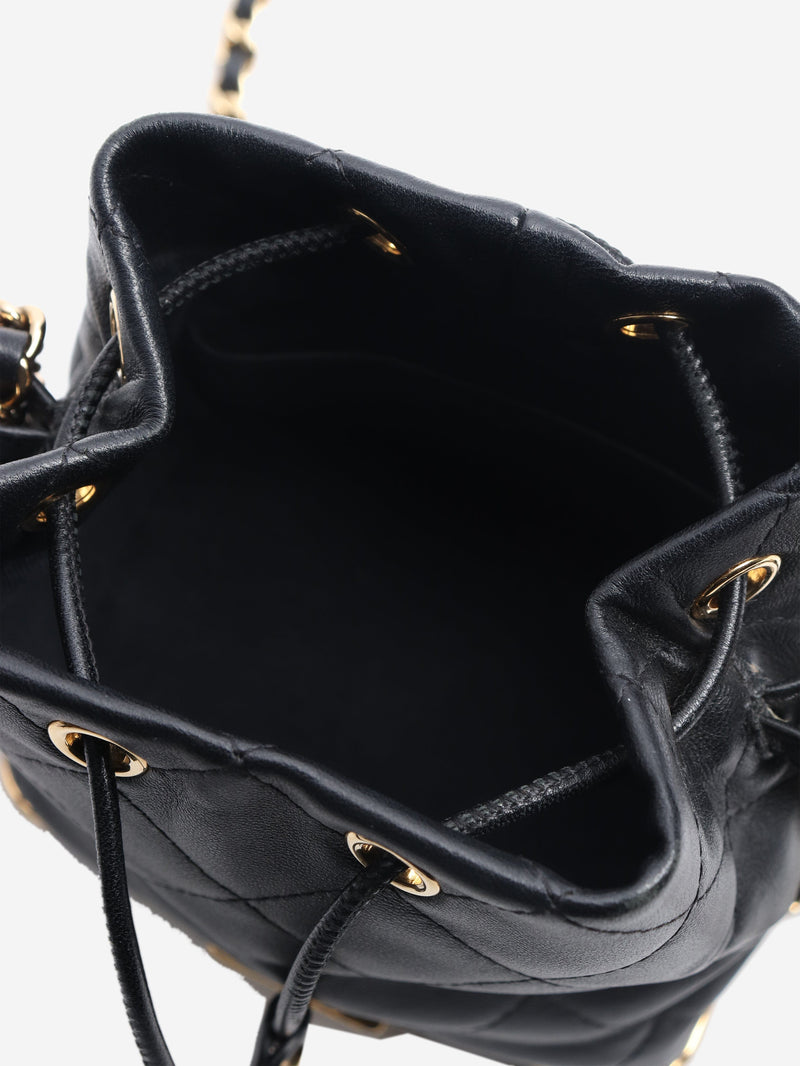 Black 2022 mini drawstring bucket bag Cross-body bags Chanel 