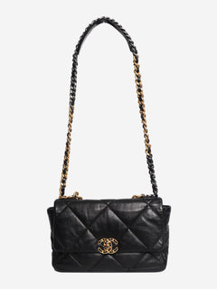Black 19 lambskin quilted chain shoulder bag Shoulder bags Chanel 