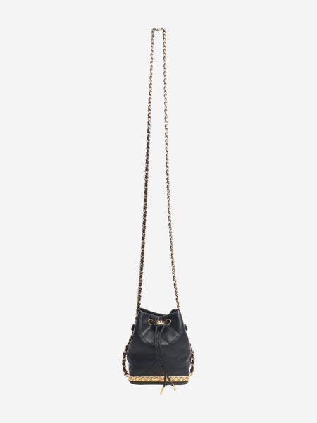 Black 2022 mini drawstring bucket bag alternate image