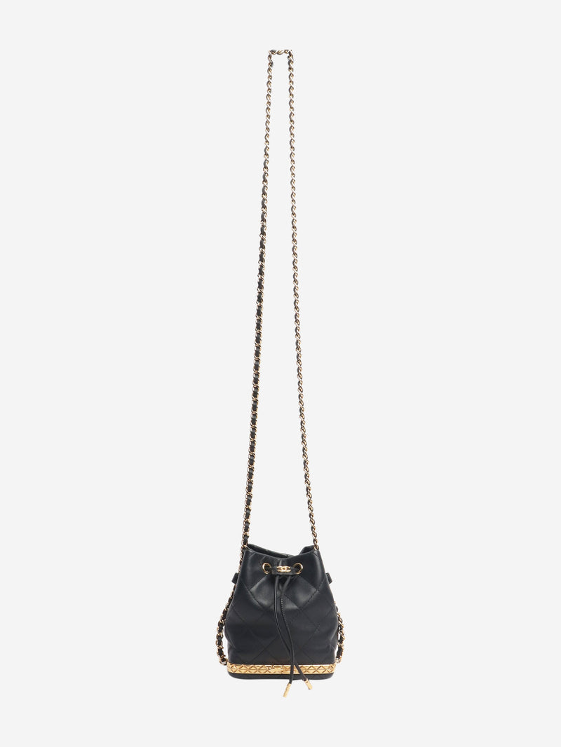 Black 2022 mini drawstring bucket bag Cross-body bags Chanel 
