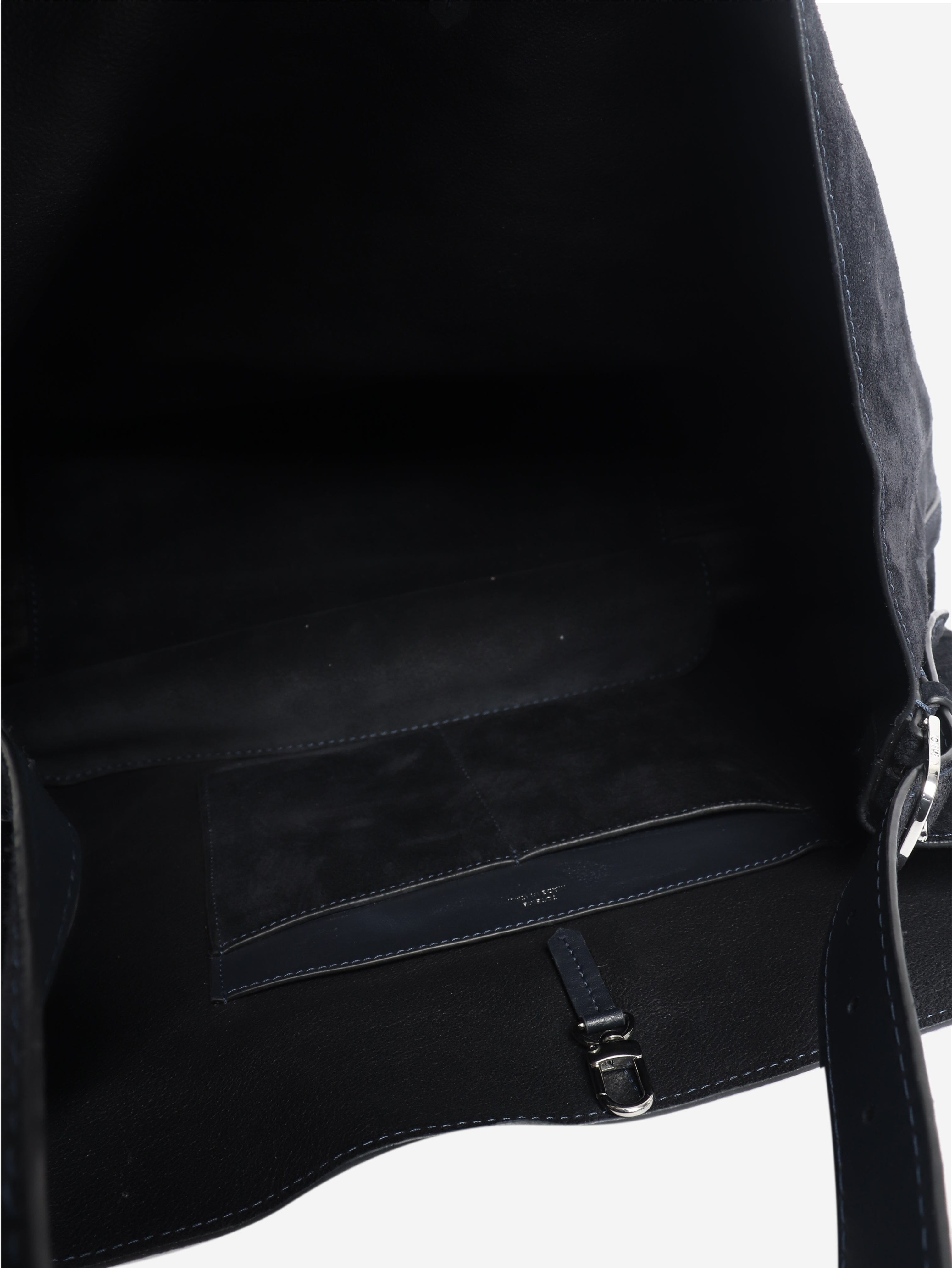 Navy suede shoulder bag Shoulder bags Toteme 
