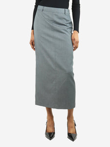 The Frankie Shop Grey tailored maxi pencil skirt - size S