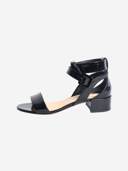 Black patent leather sandals - size EU 37.5 product image